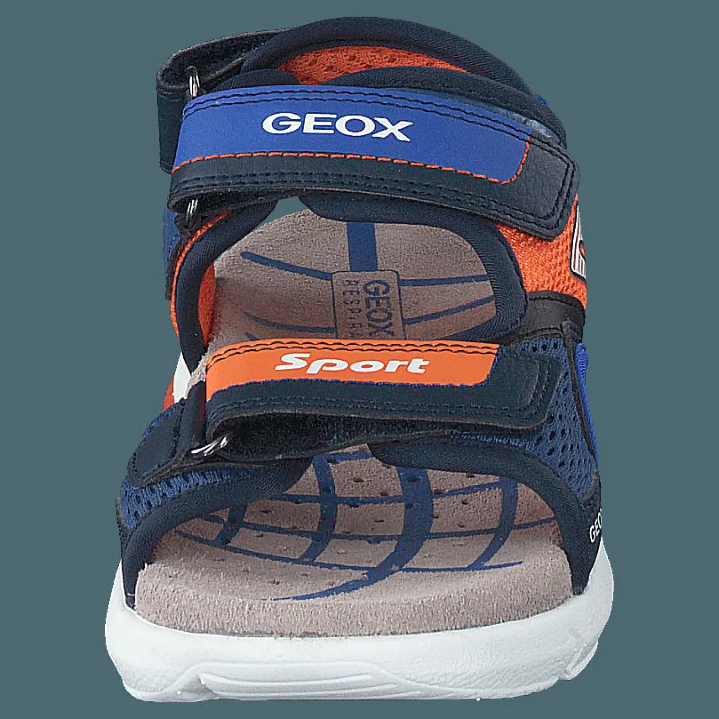 Geox J Sandal Flexyper Boy Navy/orange Blå Hot