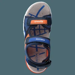 Geox J Sandal Flexyper Boy Navy/orange Blå Hot
