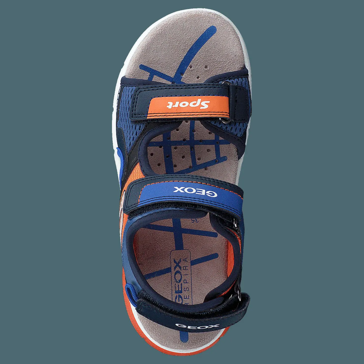 Geox J Sandal Flexyper Boy Navy/orange Blå Hot