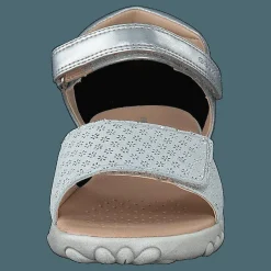Geox J Sandal Haiti Girl Silver Silver och Grå Best