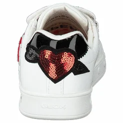 Geox J Skylin Girl Pink/white Vit Outlet