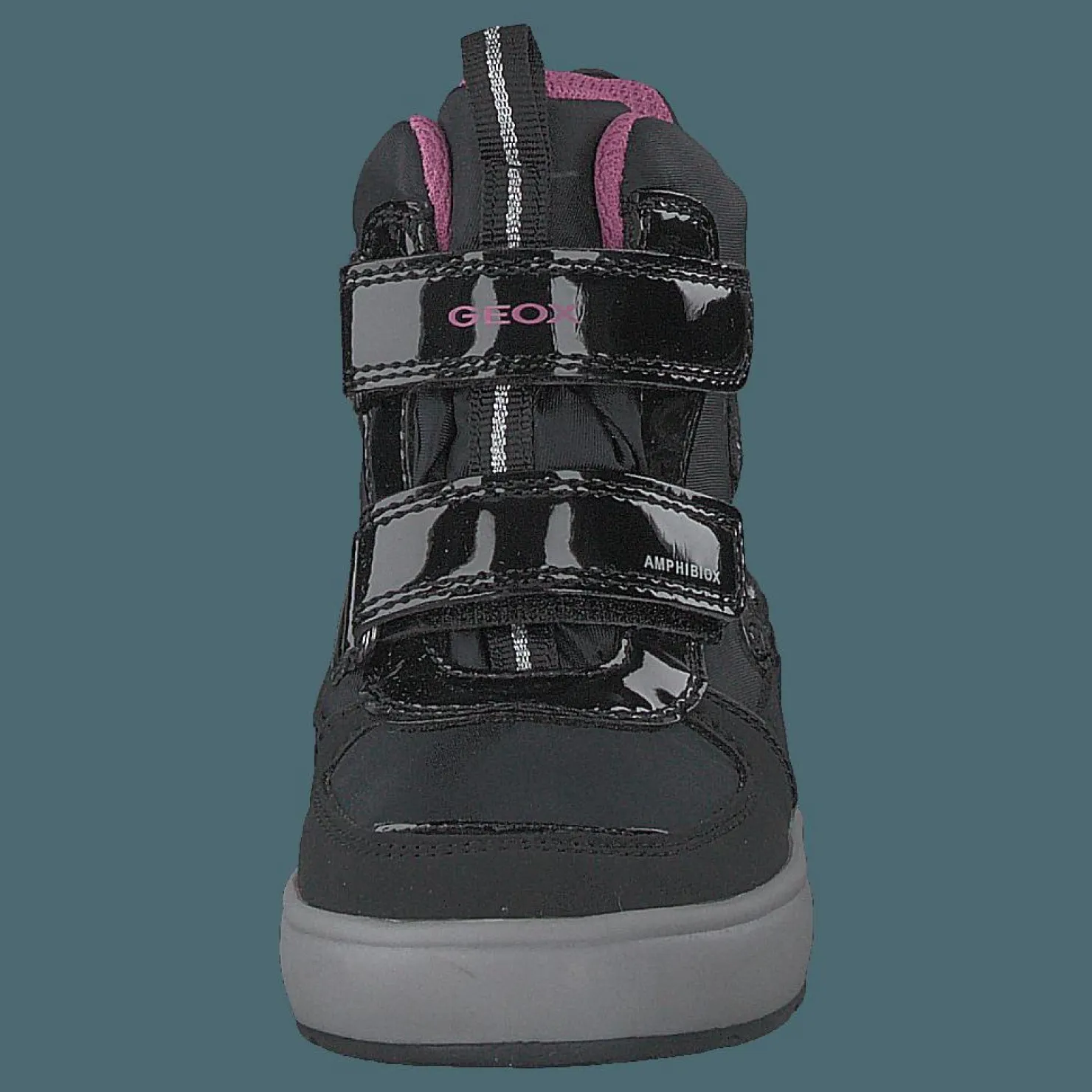Geox J Sleigh Girl B Abx Black/fuchsia Svart