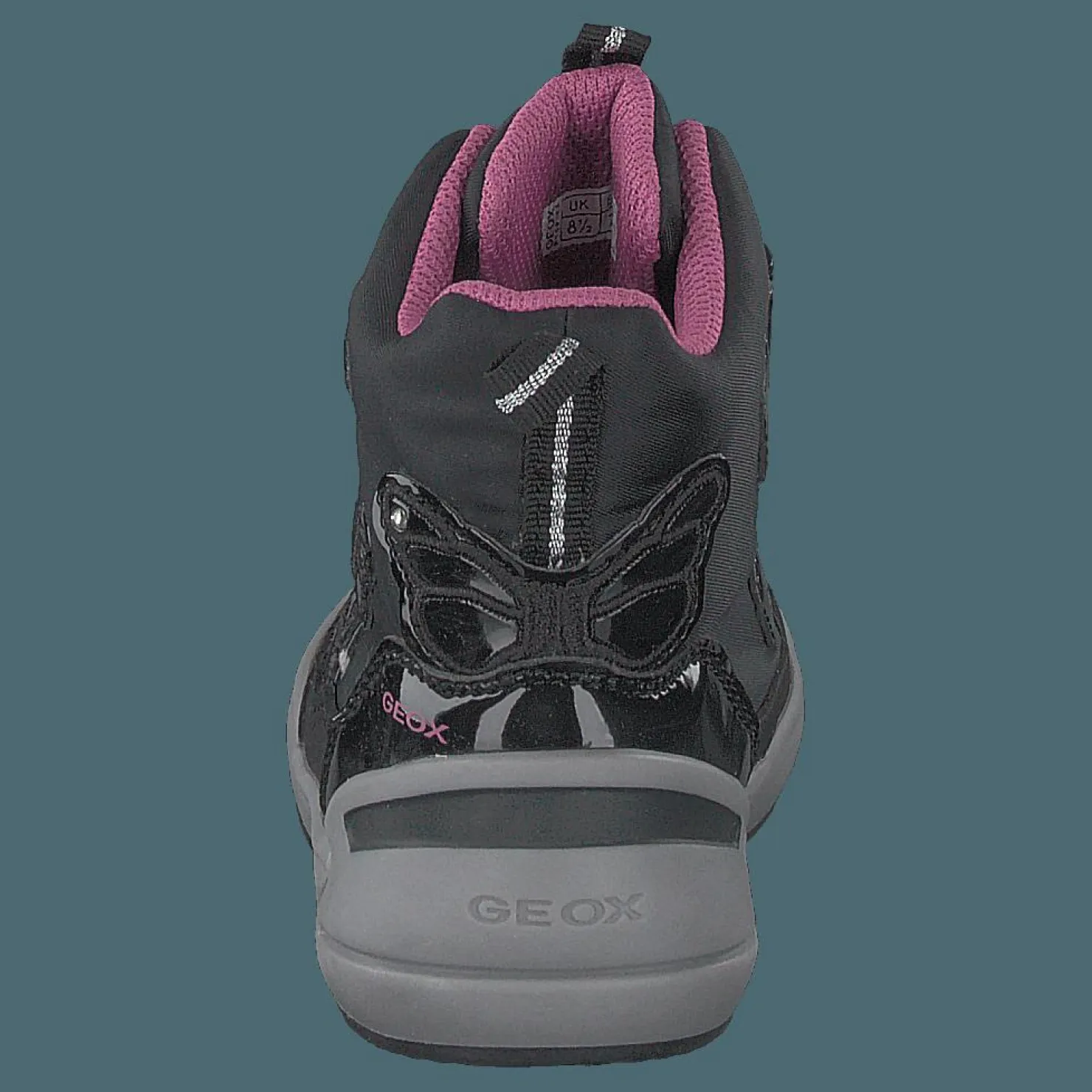 Geox J Sleigh Girl B Abx Black/fuchsia Svart
