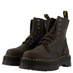 Dr Martens Jadon Charcoal Grey Burnished Waxy P Brun