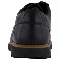 Hush Puppies Jenson Oxford Bold Black Leather Svart Discount