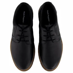 Hush Puppies Jenson Oxford Bold Black Leather Svart Discount