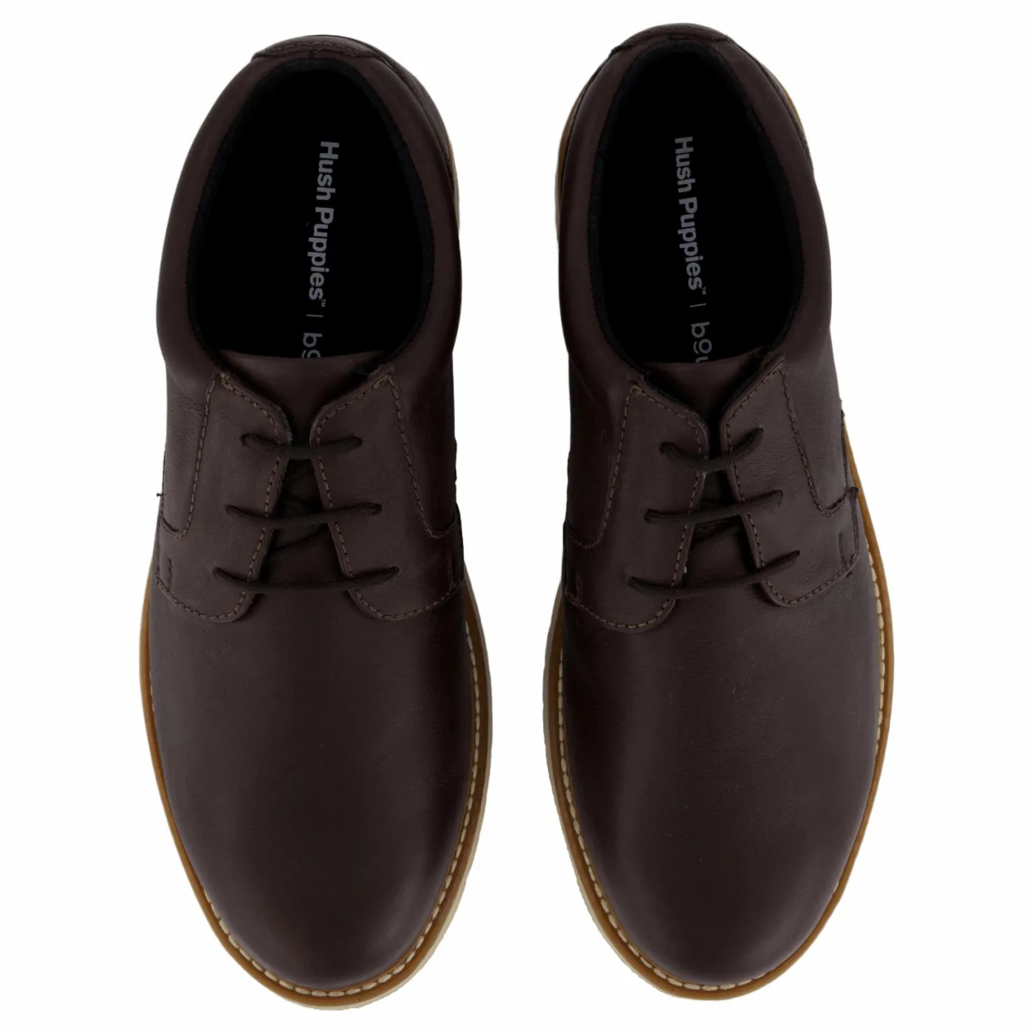 Hush Puppies Jenson Oxford Dark Leather Brown Clearance