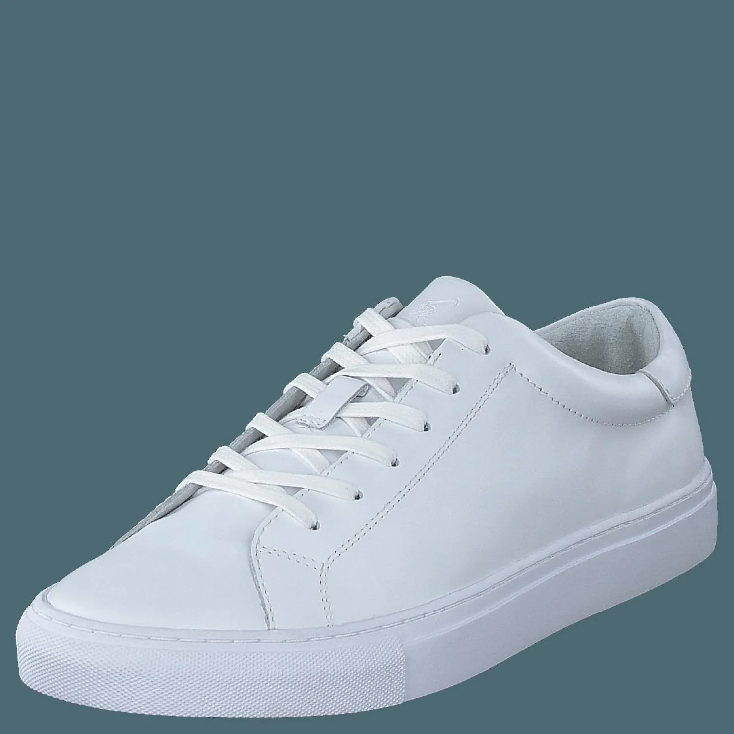Polo Ralph Lauren Jermain Leather Sneaker White Vit Clearance