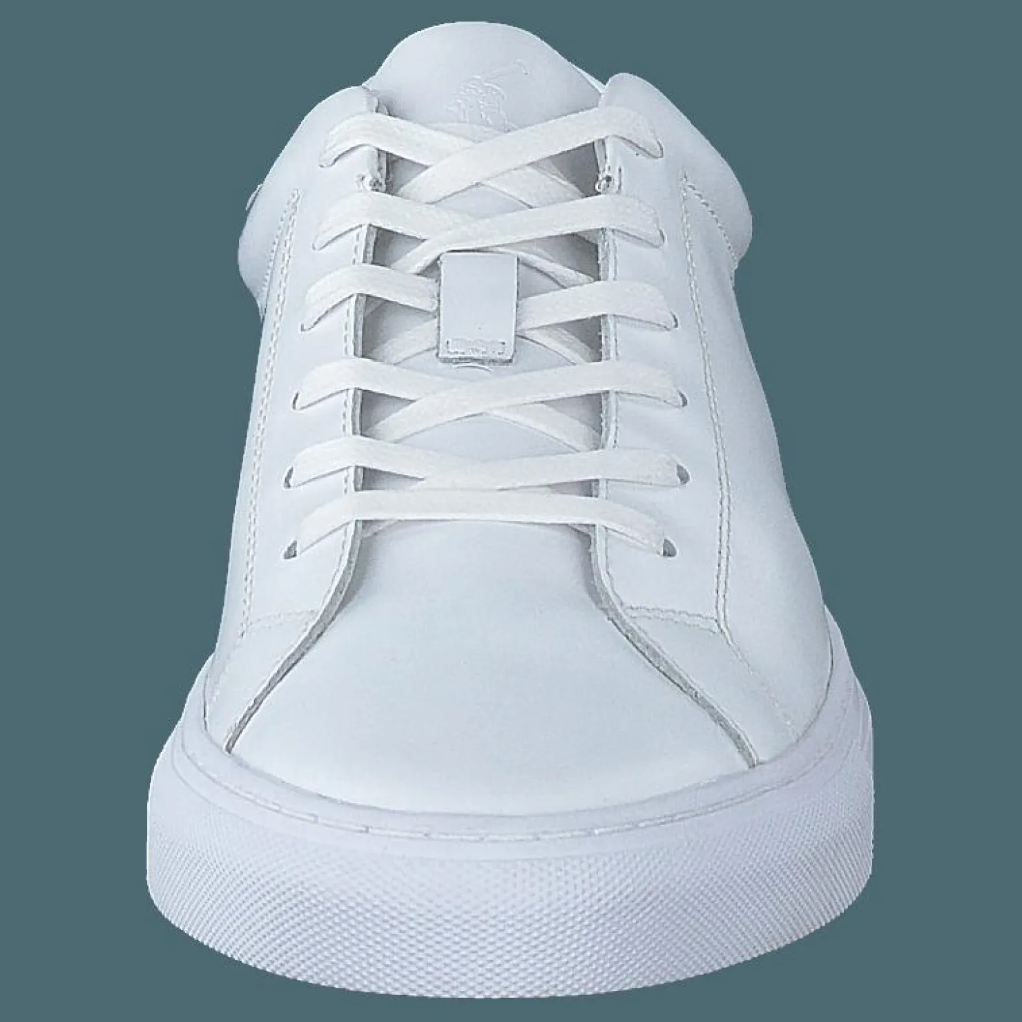 Polo Ralph Lauren Jermain Leather Sneaker White Vit Clearance
