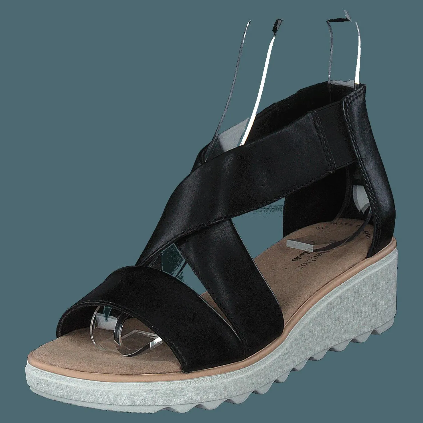 Clarks Jillian Rise Black Leather Svart