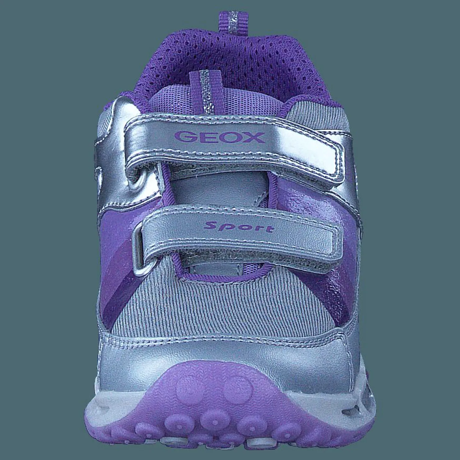 Geox Jr Shuttle Silver/lilac Silver och Blå Hot