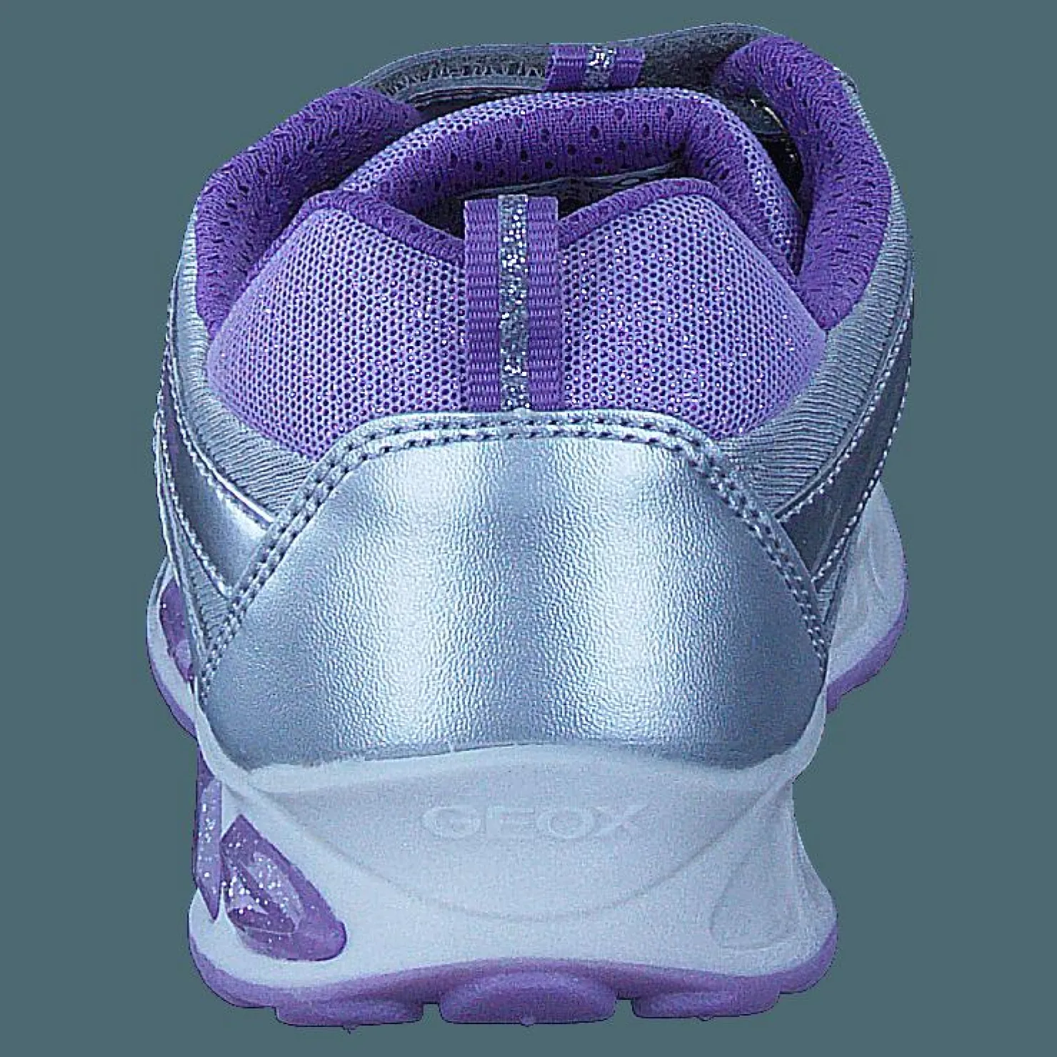 Geox Jr Shuttle Silver/lilac Silver och Blå Hot