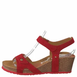 Panama Jack Julia Menorca Velour Rojo/red Röd och Brun Best