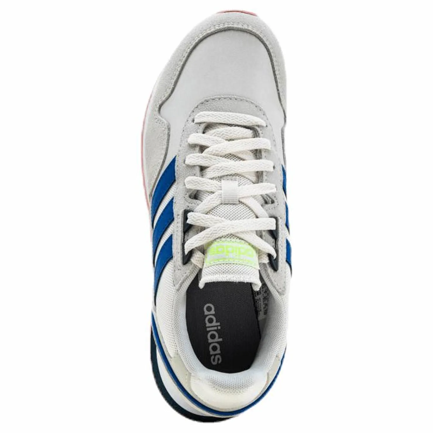 adidas 8K 2020 Shoes Chalk White / Glow Blue / Orbit Grey Blå och Vit Best