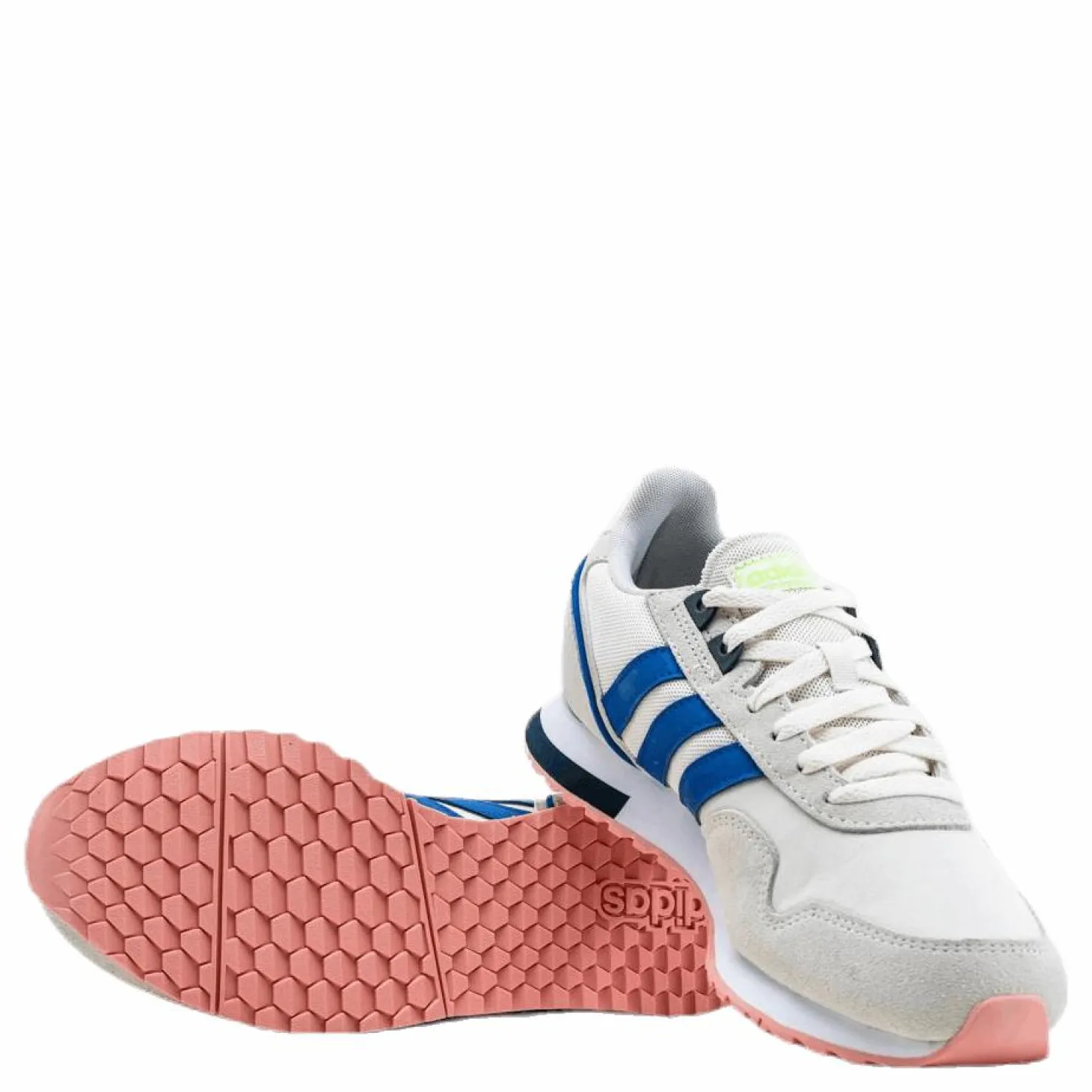 adidas 8K 2020 Shoes Chalk White / Glow Blue / Orbit Grey Blå och Vit Best