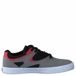 DC Shoes Kalis Vulc Grey/grey/red Grå Discount