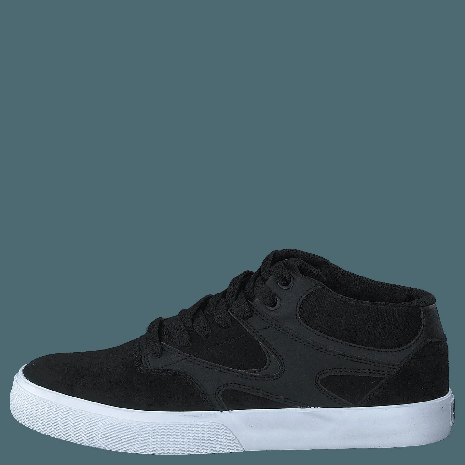 DC Shoes Kalis Vulc Mid Black/black/white Svart Outlet