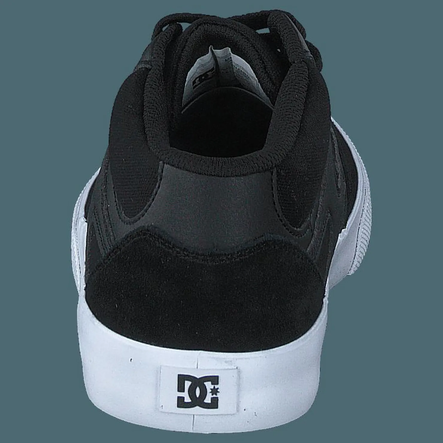 DC Shoes Kalis Vulc Mid Black/black/white Svart Outlet