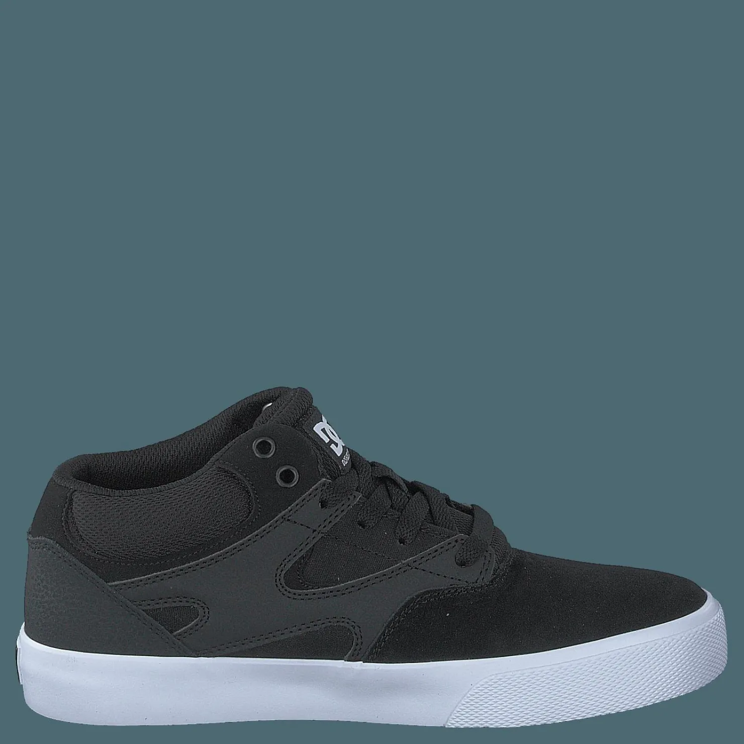 DC Shoes Kalis Vulc Mid Black/white Svart Outlet