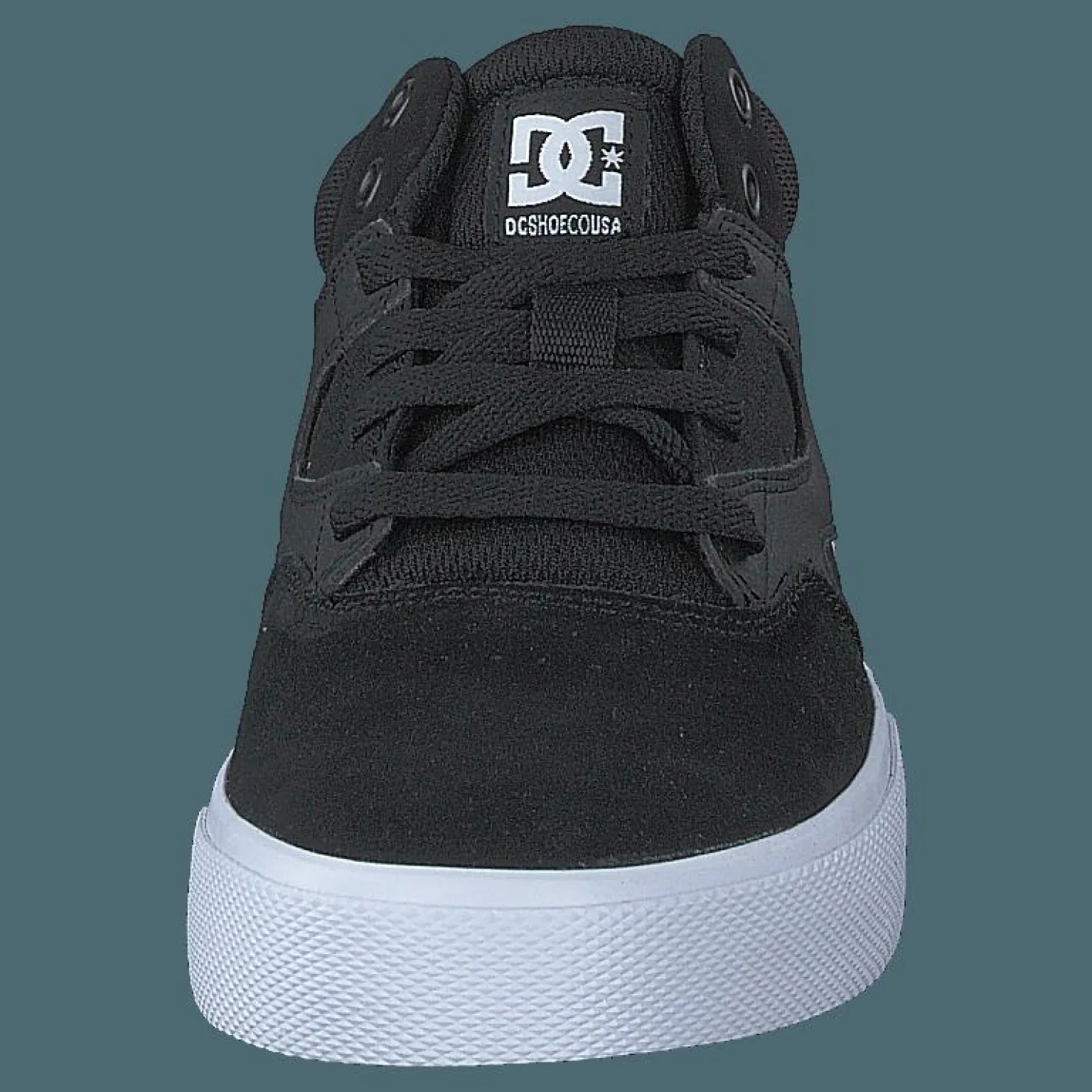 DC Shoes Kalis Vulc Mid Black/white Svart Outlet