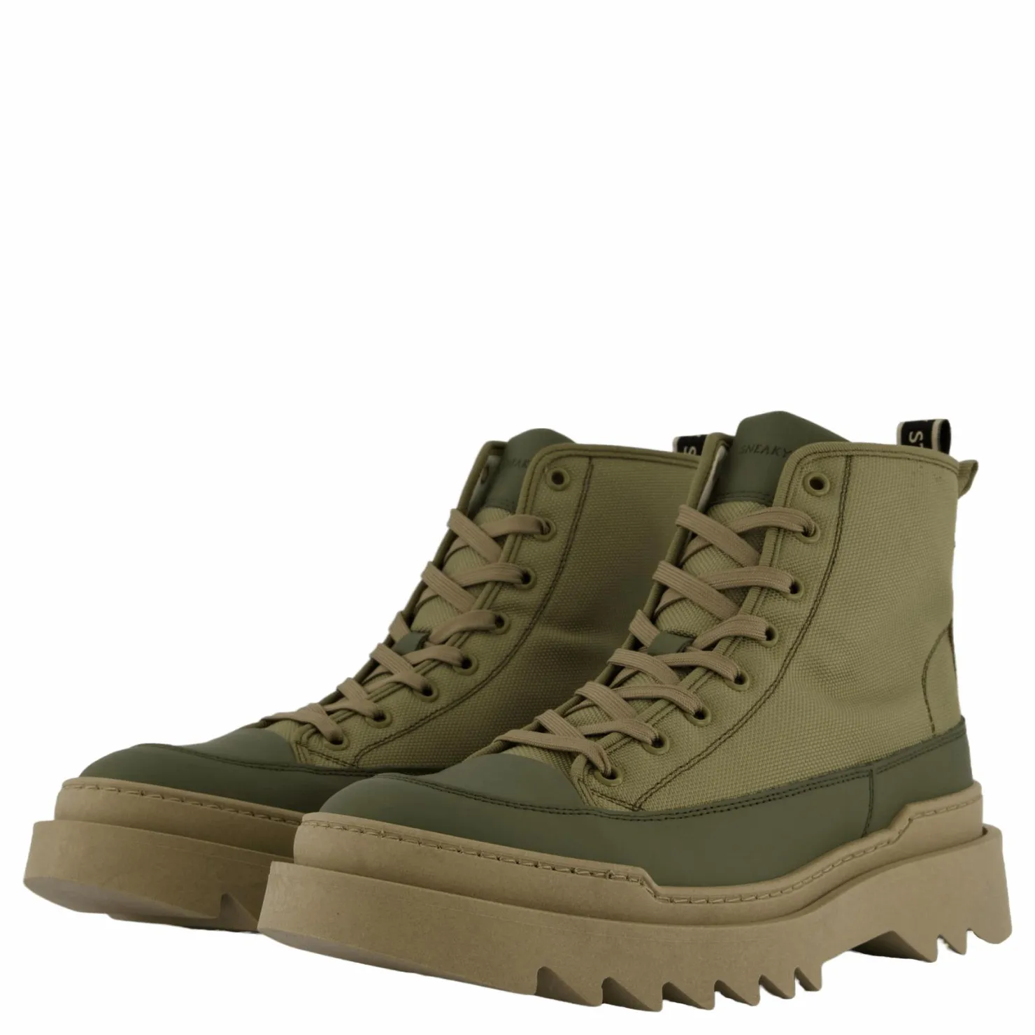 Sneaky Steve Kamiki High U Textile Kaki Green Grön Sale