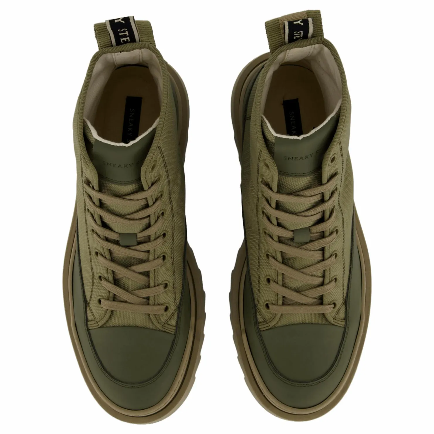 Sneaky Steve Kamiki High U Textile Kaki Green Grön Sale