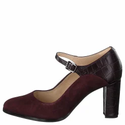 Clarks Kaylin Alba Burgundy Combi Brun och Lila Outlet