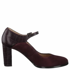 Clarks Kaylin Alba Burgundy Combi Brun och Lila Outlet