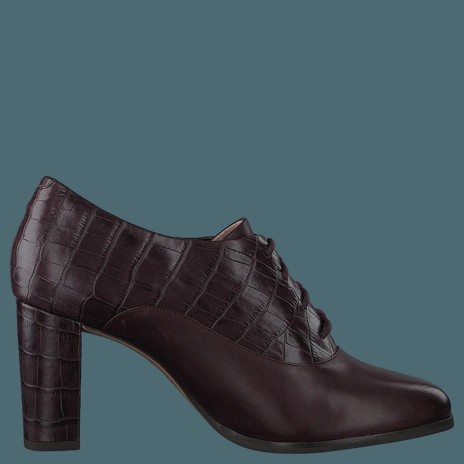 Clarks Kaylin Ida Burgundy Combi Svart Clearance