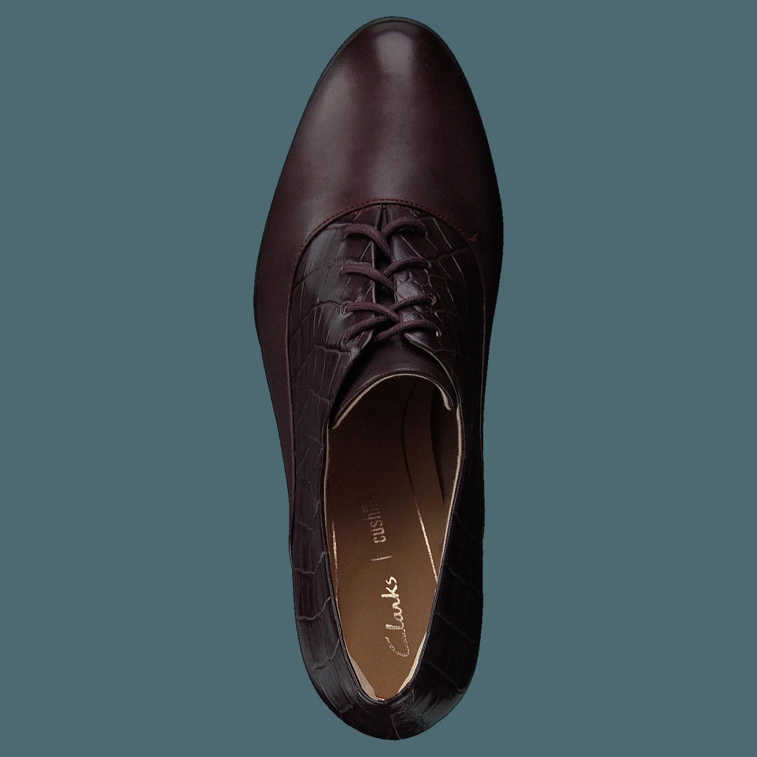 Clarks Kaylin Ida Burgundy Combi Svart Clearance