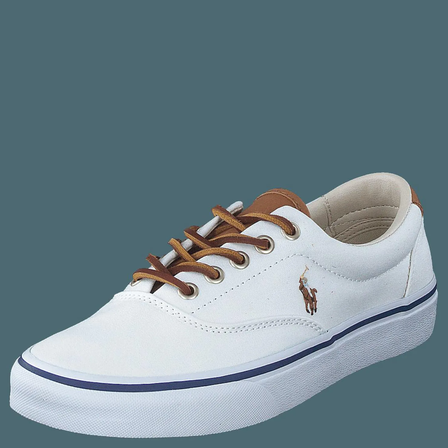 Polo Ralph Lauren Keaton Canvas Sneaker White / Multi PP Vit Discount