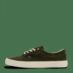 Polo Ralph Lauren Keaton Corduroy Sneaker Estate Olive Svart Hot