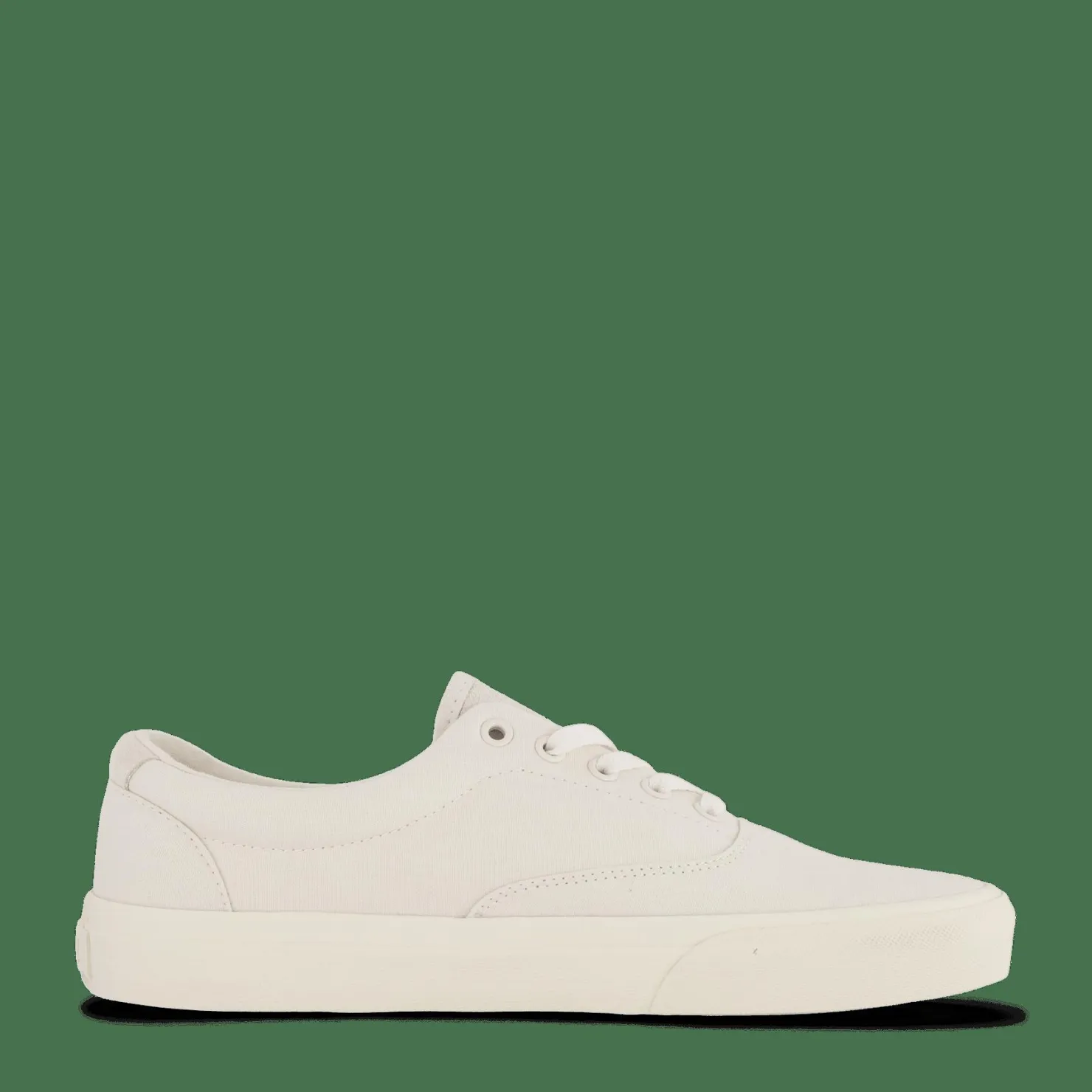 Polo Ralph Lauren Keaton Suede-Trim Canvas Sneaker Prchmt Crm Vit Outlet