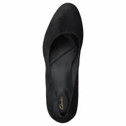 Clarks Kendra Sienna Black Suede Svart New