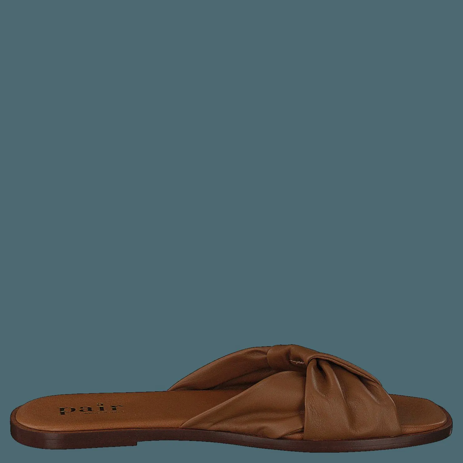 A Pair Knot Soft Sandal Cognac Brun Discount