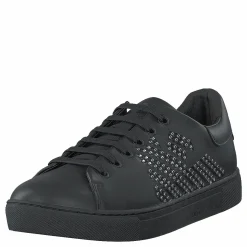 Emporio Armani Lace Up Sneaker B168 Black+silver Silver och Svart Sale