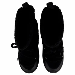 Tommy Hilfiger Lace-up Faux Shearling Snowboo Black Svart Clearance