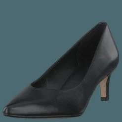 Clarks Laina55 Court2 Black Leather Svart New