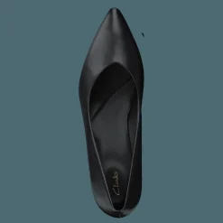 Clarks Laina55 Court2 Black Leather Svart New