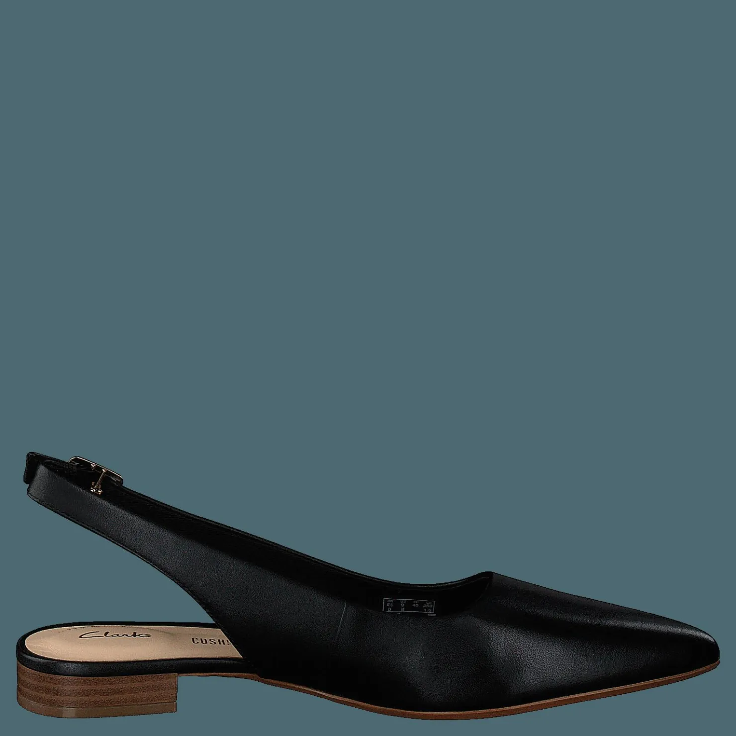 Clarks Laina15 Sling Black Leather Svart