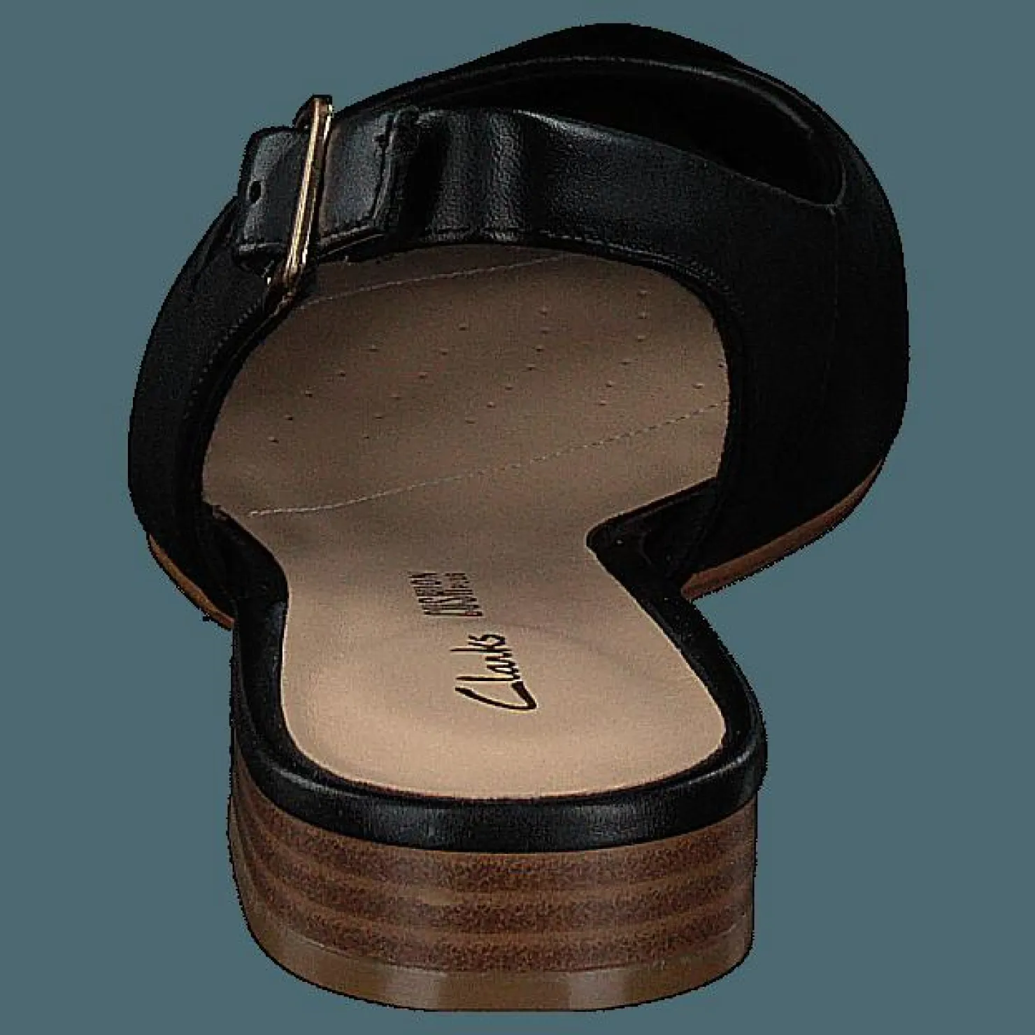 Clarks Laina15 Sling Black Leather Svart