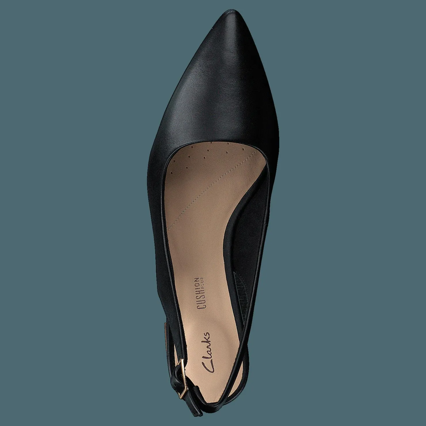 Clarks Laina15 Sling Black Leather Svart