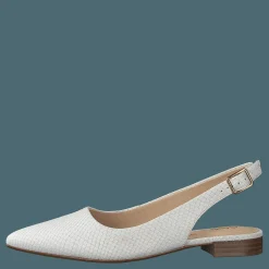 Clarks Laina15 Sling White Snake Vit Hot