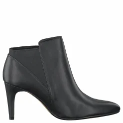 Clarks Laina Violet Black Leather Grå Discount