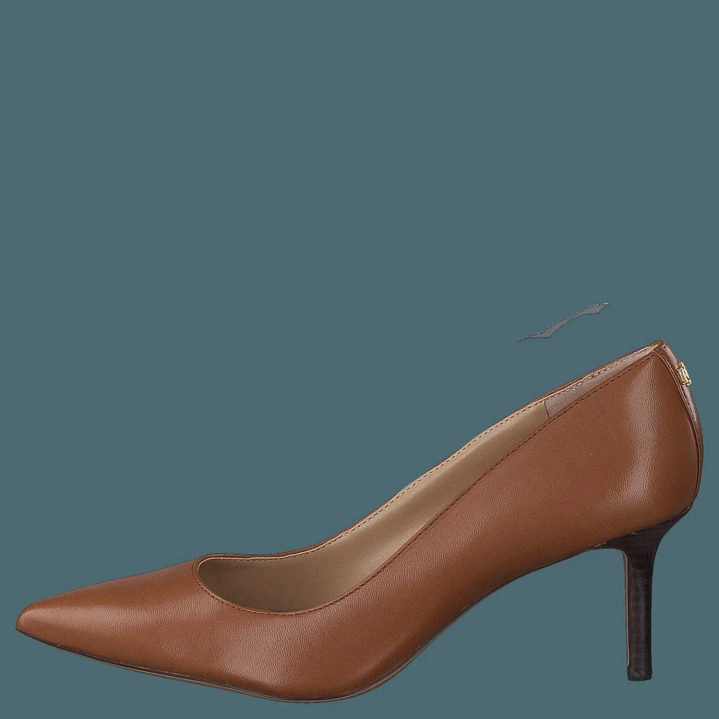 Lauren Ralph Lauren Lanette Leather Pump Deep Saddle Tan Brun Hot