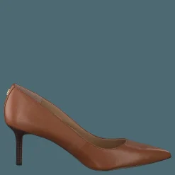 Lauren Ralph Lauren Lanette Leather Pump Deep Saddle Tan Brun Hot