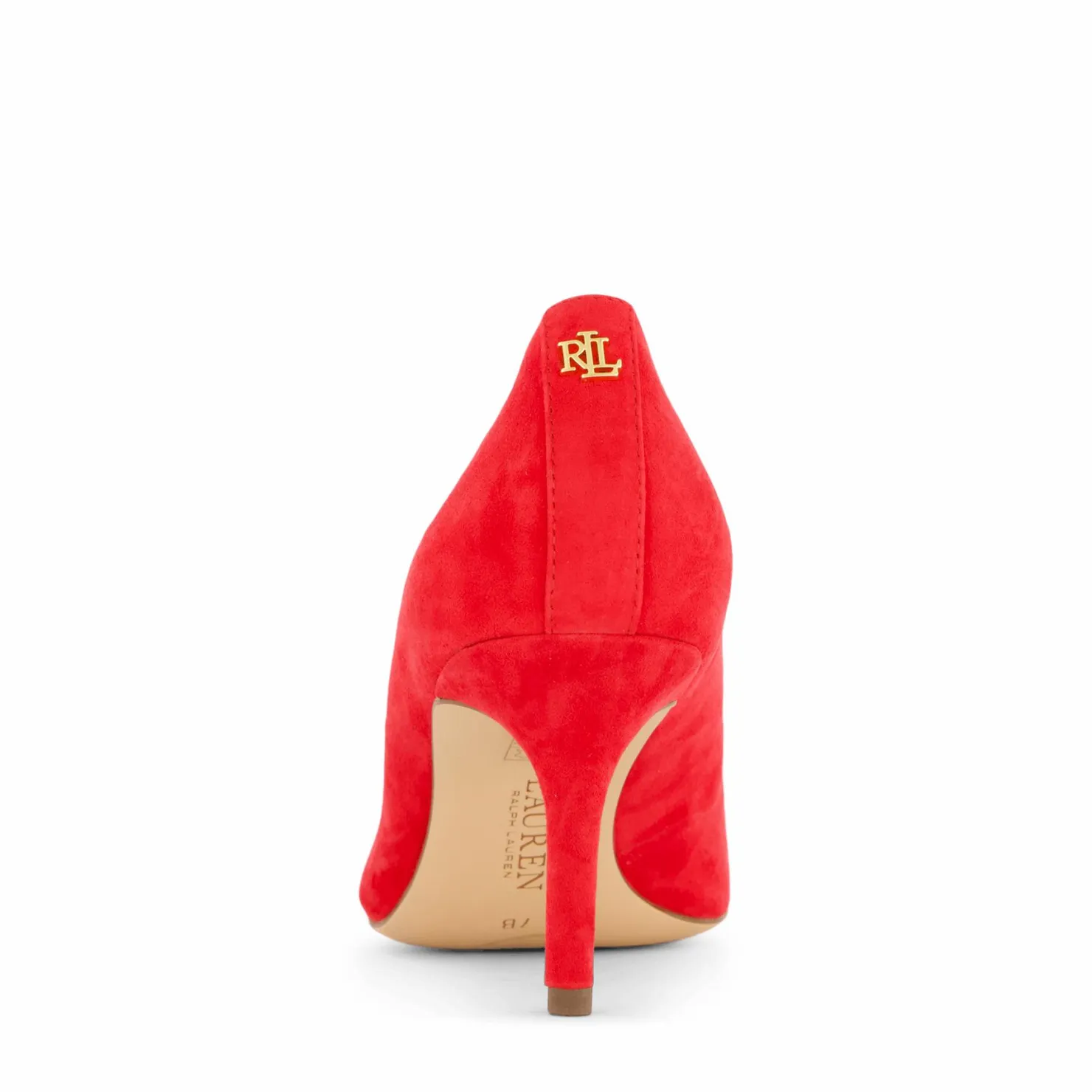 Lauren Ralph Lauren Lanette Suede Pump Martin Red Röd Outlet