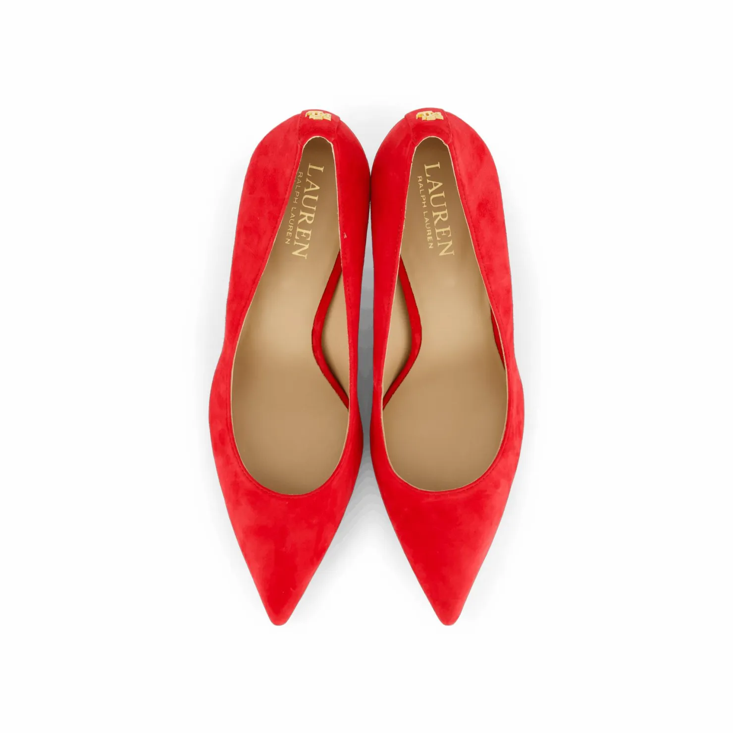 Lauren Ralph Lauren Lanette Suede Pump Martin Red Röd Outlet