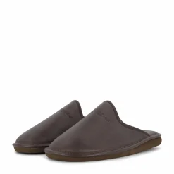 Hush Puppies Leather Slipper Brown Brun Best