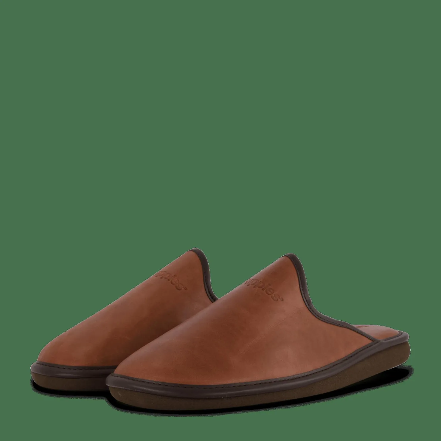 Hush Puppies Leather Slipper Cognac Brun Online
